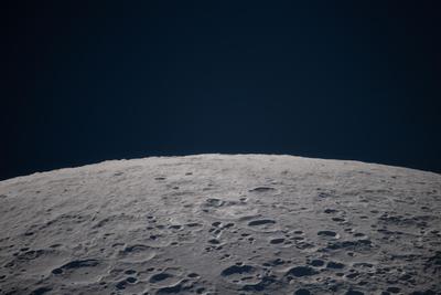 Moon limb closeup, departing